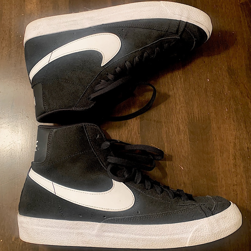 Nike Blazer Mid 77 Suede 
Black White - Mens Size 10